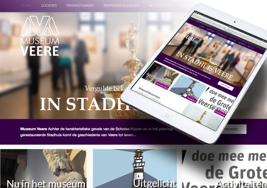 Website Zeeuws Museum. Webdesign door La Dolce Vita webdesign Zeeland